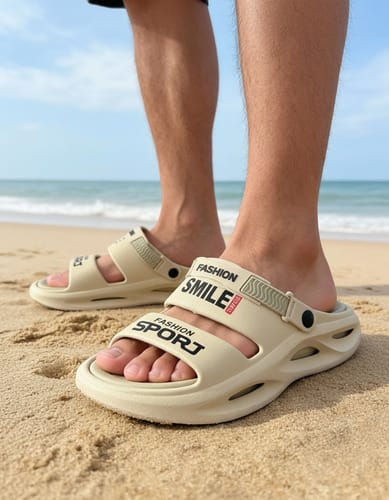 Chancleta de zapatillas sin deslizamiento de verano, sandalias deportivas de playa